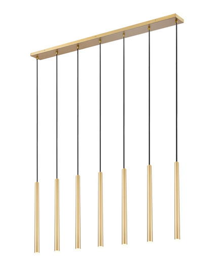 Forest LED Linear Chandelier in Modern Gold (224|919MP24-7L-MGLD-LED)