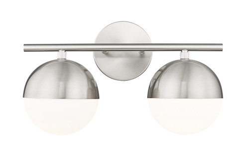 Realm Sphere Two Light Vanity in Brushed Nickel (224|7517-2V-BN)