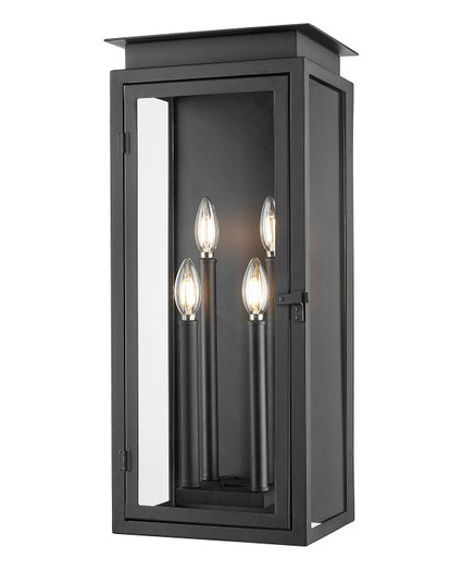 Nova Four Light Outdoor Wall Light in Black (224|5018B-BK)