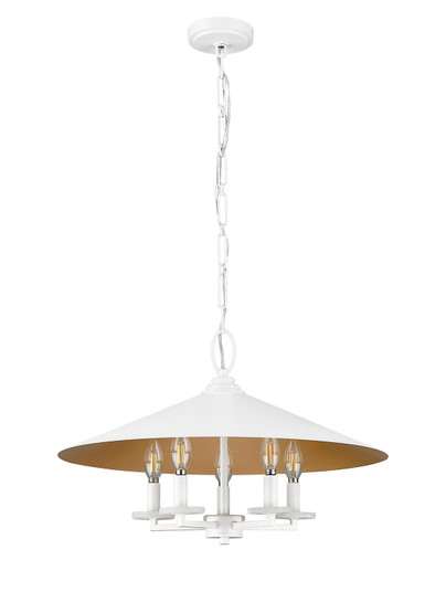Rialto Five Light Pendant in Matte White (224|1953-22MW)