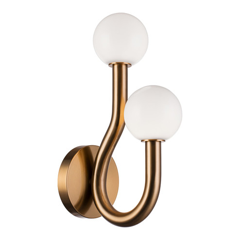 Joelle Two Light Wall Sconce in Aged Gold Brass (423|W34202AGOP)