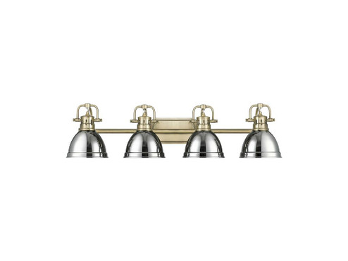 Duncan Four Light Vanity in Aged Brass (62|3602-BA4 AB-CH)