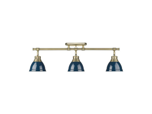 Duncan Three Light Semi-Flush Mount in Aged Brass (62|3602-3SF AB-NVY)