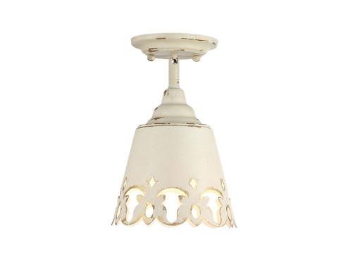 Eloise One Light Semi-Flush Mount in Antique Ivory (62|0883-SF AI)