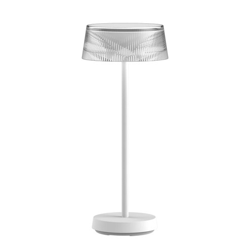 Crystal LED Table Lamp in White (34|TL-W251315-27-WT)