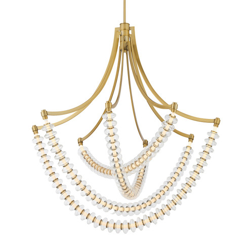 Pearl LED Chandelier in Legacy Brass (7|5647-732-L)