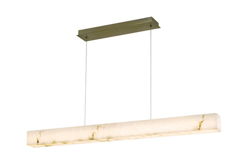 LumenAria LED Linear Pendant in Brushed Brass (102|FAL-8239-BRSS) LumenAria LED Linear Pendant in Brushed Brass (102|FAL-8239-BRSS)