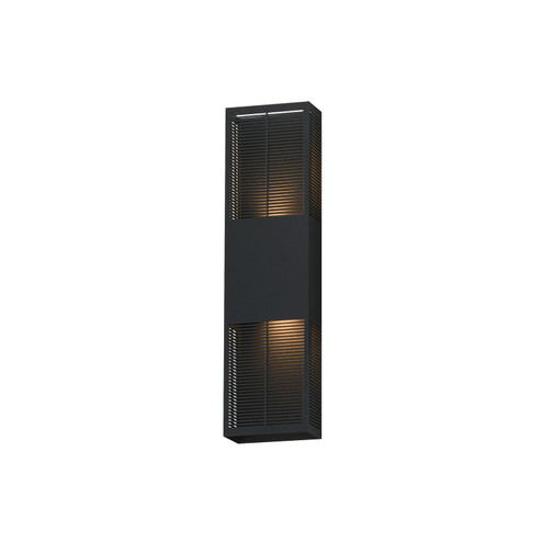 Grate LED Outdoor Wall Sconce in Black (86|E30394-BK)