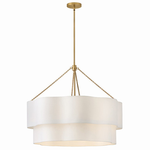 Gwen LED Chandelier in Lacquered Brass (13|47735LCB)