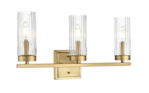 Iversen Three Light Vanity in Vintage Brass (59|46003-VB)