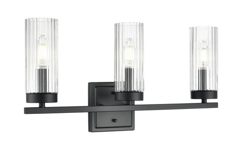 Iversen Three Light Vanity in Matte Black (59|46003-MB)