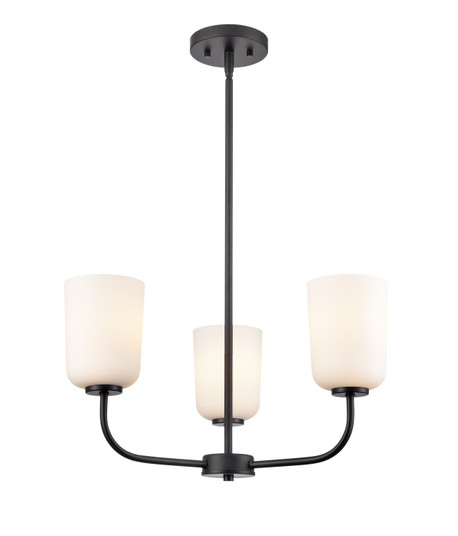 Laphia Three Light Chandelier in Matte Black (59|214003-MB)