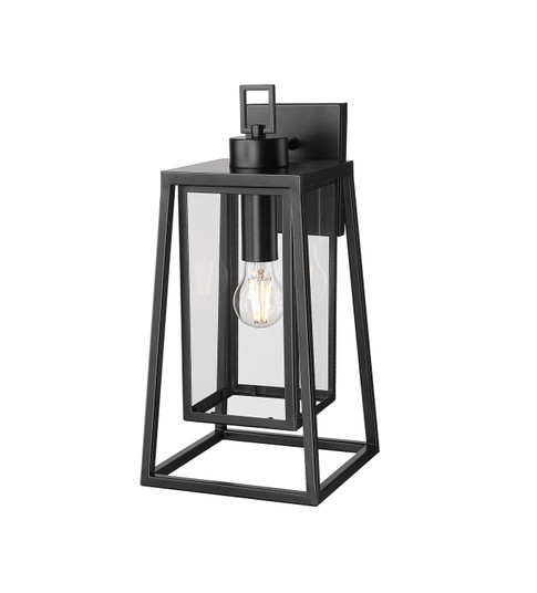 Denzell One Light Outdoor Wall Sconce in Powder Coated Black (59|198501-PBK)