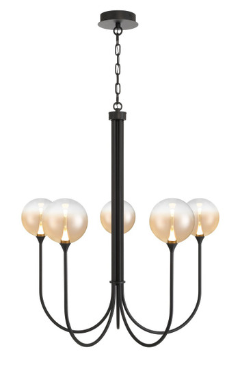 Iissa Five Light Chandelier in Black (40|48923-039)