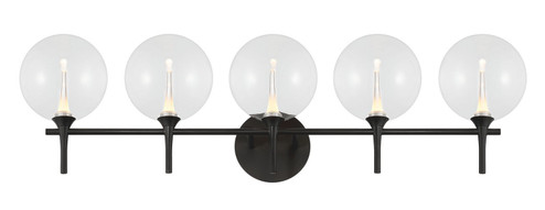 Iissa Five Light Vanity in Black (40|48921-015)