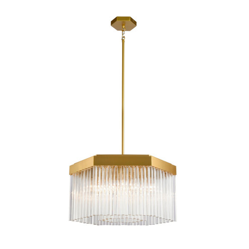 Emma Seven Light Chandelier in Brushed Brass (78|AC12063BR)