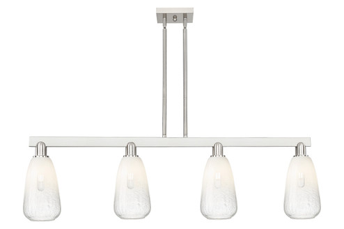 Arcadia Four Light Island Pendant in Brushed Satin Nickel (405|716-4I-SN-G480-6OP)