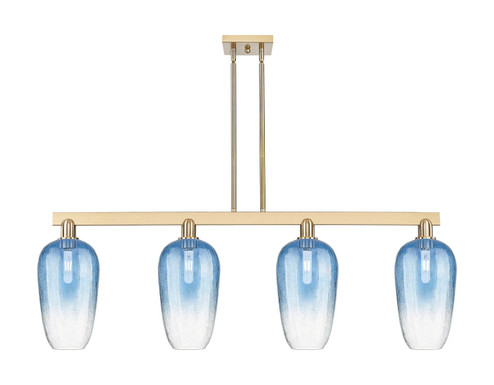 Arcadia Four Light Island Pendant in Champagne Bronze (405|716-4I-CB-G484-7SB)