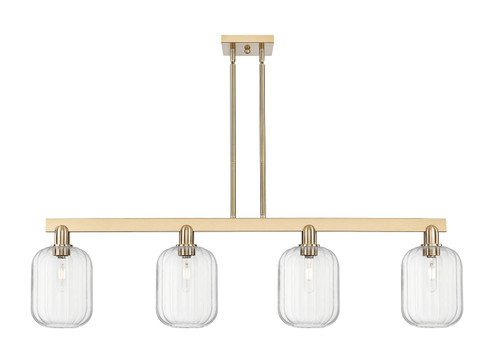 Arcadia Four Light Island Pendant in Champagne Bronze (405|716-4I-CB-G460-7CL)
