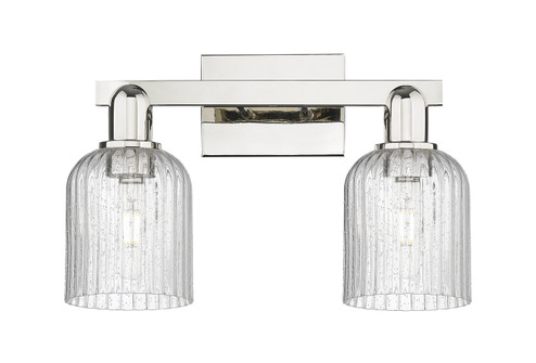Arcadia Two Light Bath Vanity in Polished Nickel (405|716-2W-PN-G559-5SDY)