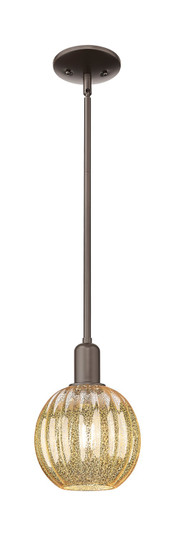 Arcadia One Light Pendant in Oil Rubbed Bronze (405|716-1S-OB-G458-7ME)