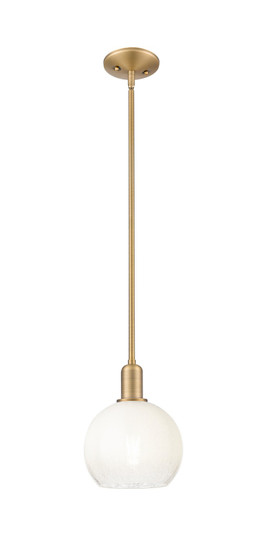 Arcadia One Light Pendant in Brushed Brass (405|716-1S-BB-G483-8OP) Arcadia One Light Pendant in Brushed Brass (405|716-1S-BB-G483-8OP)