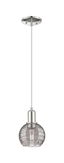 Arcadia One Light Pendant in Polished Nickel (405|716-1P-PN-G1213-6SM)