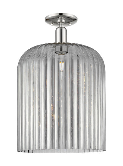 Arcadia One Light Semi-Flush Mount in Polished Nickel (405|716-1C-PN-G559-12SM)