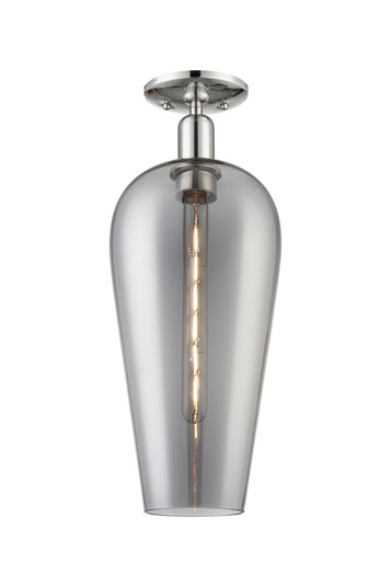 Arcadia One Light Semi-Flush Mount in Polished Nickel (405|716-1C-PN-G456-8SM)