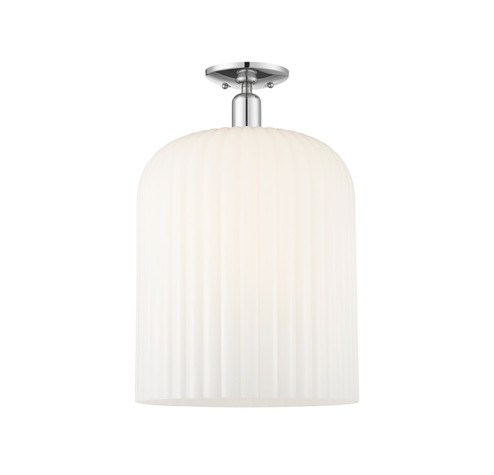 Arcadia One Light Semi-Flush Mount in Polished Chrome (405|716-1C-PC-G559-12GWH)