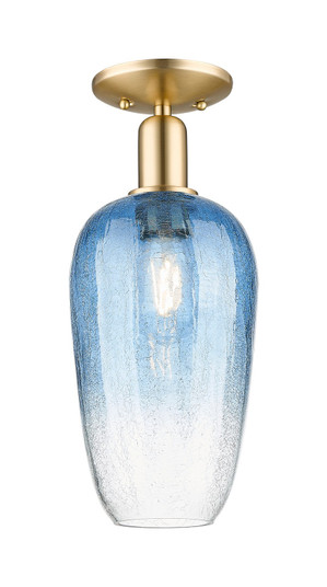 Arcadia One Light Semi-Flush Mount in Champagne Bronze (405|716-1C-CB-G484-7SB)