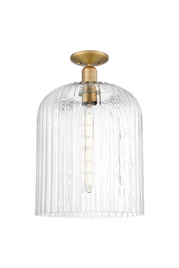 Arcadia One Light Semi-Flush Mount in Brushed Brass (405|716-1C-BB-G559-12CL)