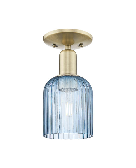 Arcadia One Light Semi-Flush Mount in Antique Brass (405|716-1C-AB-G559-5BL)