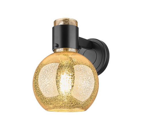 Downtown Urban One Light Wall Sconce in Matte Black (405|464-1W-BK-G464B-7ME)