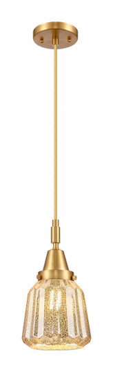 Caden One Light Pendant in Satin Gold (405|447-1P-SG-G146) Caden One Light Pendant in Satin Gold (405|447-1P-SG-G146)