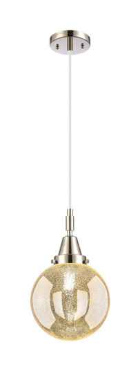 Caden One Light Pendant in Polished Nickel (405|447-1P-PN-G208-8)