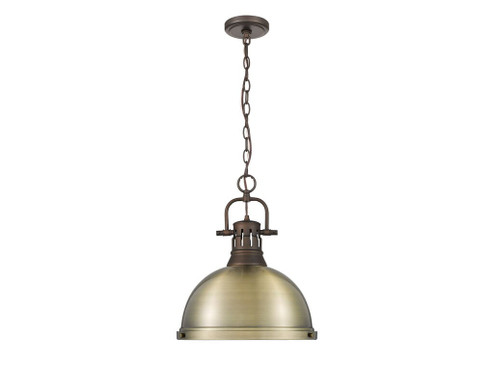 Duncan One Light Pendant in Rubbed Bronze (62|3602-L RBZ-AB)
