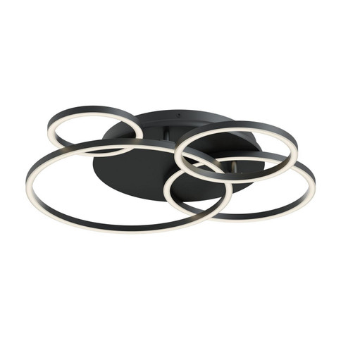 Orbit LED Semi Flush Mount in Black (162|ORBF24LAJD1BK)