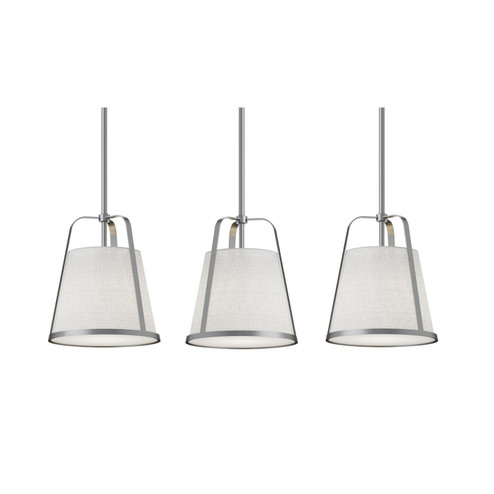 Lizzette Three Light Linear Pendant in Satin Nickel (162|LIZP10MBSNLNR3)