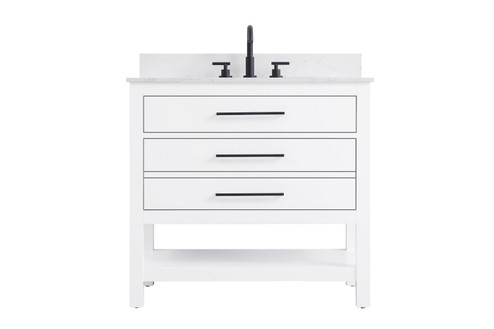 Karson Bathroom Vanity in White (173|VF60536WH-BS)