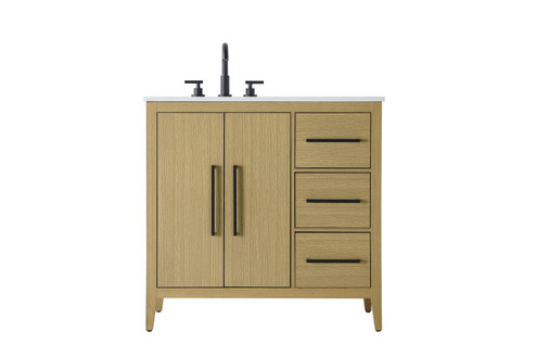 Millie Bathroom Vanity in Honey Brown (173|VF29336MHB) Millie Bathroom Vanity in Honey Brown (173|VF29336MHB)