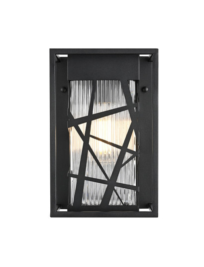 Eyre One Light Outdoor Wall Sconce in Black (173|OD356W12BK)