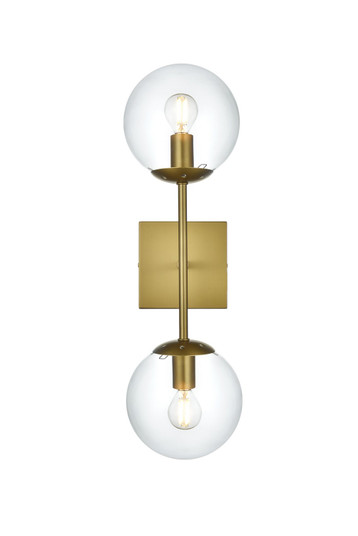 Neri Two Light Wall Sconce in Satin Gold (173|LD2357SG) Neri Two Light Wall Sconce in Satin Gold (173|LD2357SG)