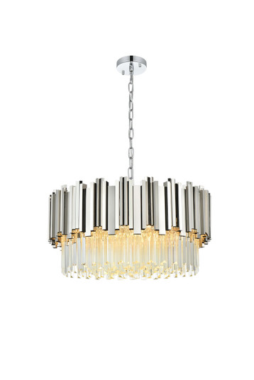 Willow Eight Light Chandelier in Chrome (173|3400D24C)