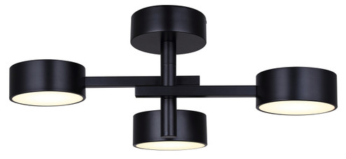 Montgomery LED Semi Flush Mount in Black (387|LSF315A03BK)