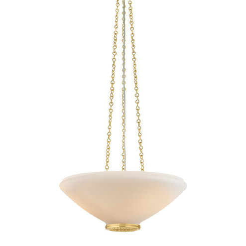 Awosting Three Light Pendant in Aged Brass (70|2317-AGB)
