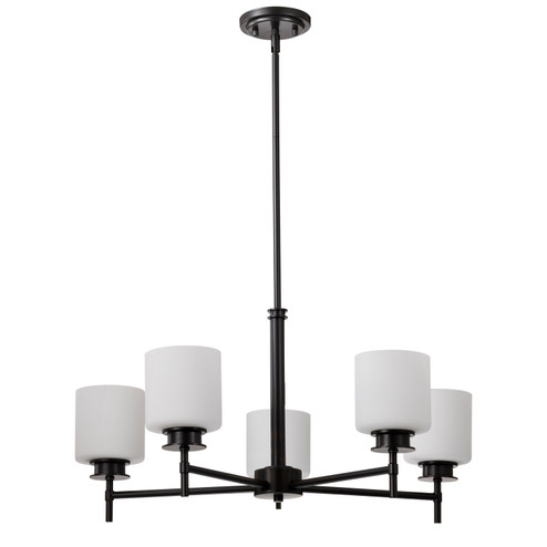 Warren Five Light Chandelier in Gun Metal (72|60-8038)