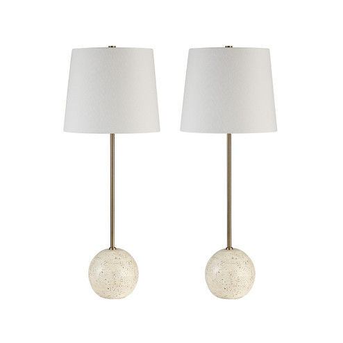 Davide Two Light Table Lamp in Cream (443|LPT1289-SET2)