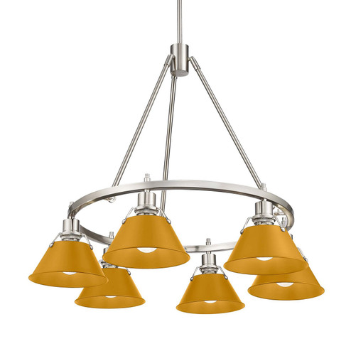 Orwell Six Light Chandelier in Pewter (62|3306-6 PW-AY)