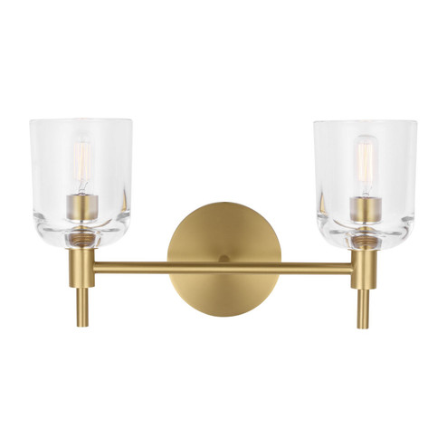 Hartley Two Light Vanity in Burnished Brass (454|TFV1002BBS)